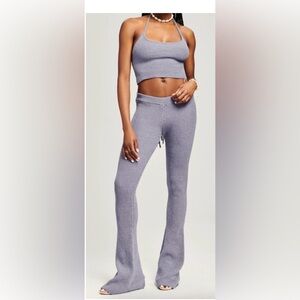 SER.O.YA London Blue Ribbed Knit Pants